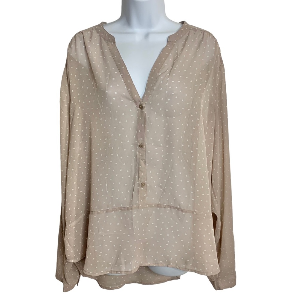 MAURICES Long Sleeve Popover Top Sz XXL